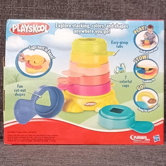 Playskool Stack 'n Stow Cups, Ages 9 months and up, NIB - Picture 2 of 2